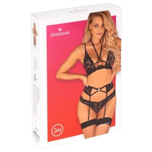 Obsessive Alessya - Lace Lingerie Set (black)