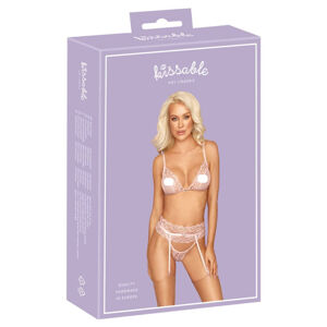Kissable - lace underwear set (pink)