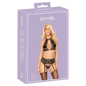 Kissable - Strappy Lace Bra Set (Black)