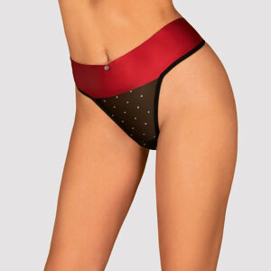 Obsessive Tienesy - bow thong (black-red)