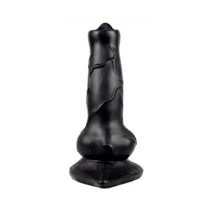 Animalorny - Psí penis dildo - 12 cm (čierne)