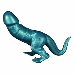 Toppedmonster - Dinosaur Silicone Dildo - 26cm (Turquoise)