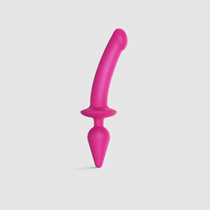 Strap-on-me Switch Polorealistický XXL - 2v1 dildo (ružový)