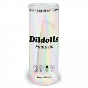 Dildolls Fantasia - silikonové dildo s prísavkou (pásikavé)