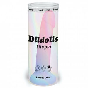 Dildolls Utopia - silikonové dildo s prísavkou (farebné)