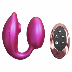 Love to Love Wonderlover - Clitoral Stimulator and G-Spot Vibrator (Metal Pink)