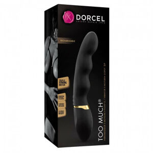 Dorcel Too Much 2.0 - nabíjateľný, 3 motorový vibrátor (čierno-zlatý)