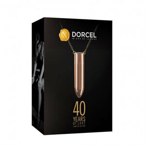 Dorcel - dobíjací, vodotesný vibračný náhrdelník (ružové zlato)
