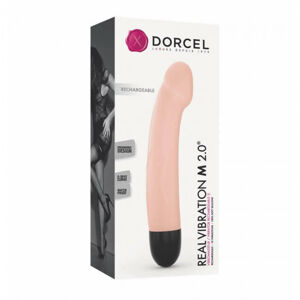 Dorcel Real Vibration M 2.0 - nabíjací vibrátor (prírodná farba)