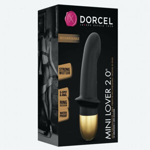 Dorcel Mini Lover 2.0 - dobíjací vibrátor na bod G (čierno-zlatý)