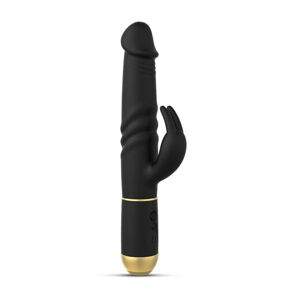 Dorcel Furious Rabbit 2.0 - nabíjací vibrátor s ramenom na klitoris (čierny)