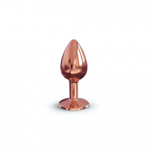 Dorcel Diamond Plug S - hliníkové análne dildo - malé (rosegold)
