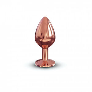 Dorcel Diamond Plug M - hliníkové análne dildo - stredné (rosegold)