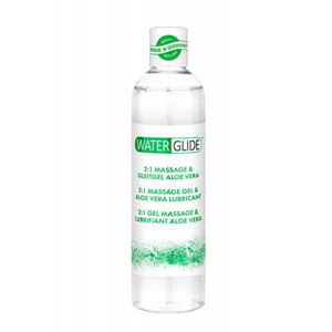 Waterglide 2v1 - lubrikačný a masážny gél na vodnej báze - aloe vera (300 ml)
