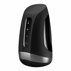 Satisfyer Men Heat Vibration - hrejivý klitorisový vibrátor (čierny)