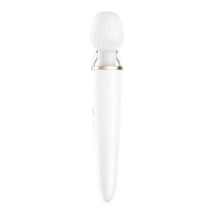 Satisfyer Double Wand-er - inteligentný, nabíjací masážny vibrátor (biely)