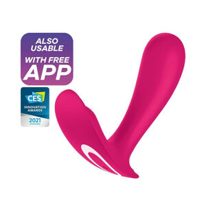 Satisfyer Top Secret - nabíjateľný, inteligentný, dvojmotorový vibrátor (ružový)