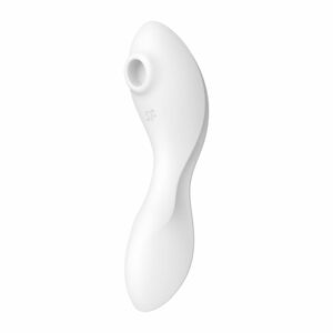 Satisfyer Curvy Trinity 5+ - šikovný 2v1 vibrátor (biely)