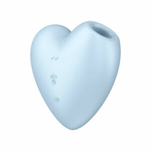 Satisfyer Cutie Heart - nabíjací stimulátor klitorisu so vzduchovou vlnou (modrý)