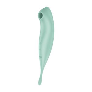 Satisfyer Twirling Pro - dobíjací, inteligentný vibrátor na klitoris 2v1 (mäta)