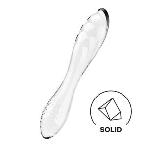 Satisfyer Dazzling Crystal 1 - Double-Ended Glass Dildo (Transparent)