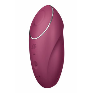 Satisfyer Tap & Climax 1 - 2in1 Vibrator and Clitoral Stimulator (Red)
