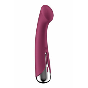 Satisfyer Spinning G-Spot 1 - vibrátor s rotujúcou hlavicou na bod G (červený)