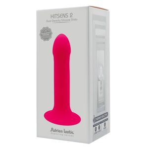 Hitsens 2 - poddajné, akrylové dildo (ružové)