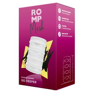 ROMP Mosh - flexibilný cestovný masturbátor (priesvitný)
