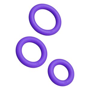 ROMP Remix Trio - penis ring set - 3 pcs (purple)
