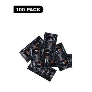 EXS Black - latexový kondóm - čierny (100 kusov)