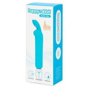 Happyrabbit Bullet - dobíjací zajačikový vibrátor (modrý)