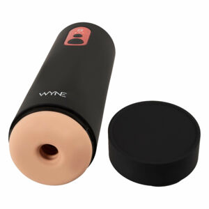 WYNE 08 - rechargeable, up-down motion masturbator (black)