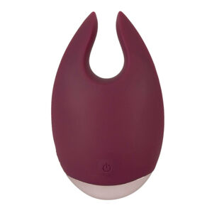 Lay-on Vibe - rechargeable clitoral vibrator (burgundy) - in pouch
