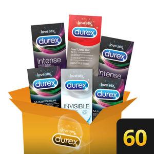 Durex Premium - balík kondómov pre extra pôžitok (6 x 10ks)