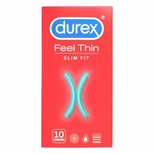 Durex Feel Thin Slim Fit - skutočný pocit kondóm (10 ks)