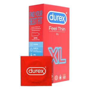 Durex Feel Thin XL - Life-Like Sensation Condoms (10 pack)
