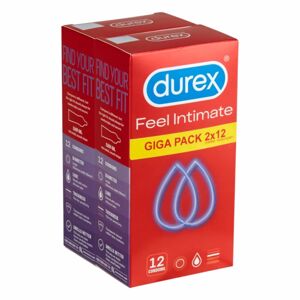 Durex Feel Intimate - Thin-Walled Condom Package (2x12 pack)