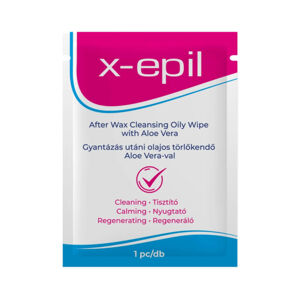 X-Epil - Olejová utierka po voskovaní (1ks) - Aloe Vera