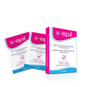 X-Epil - Olejové obrúsky po depilácii (4ks) - Aloe Vera