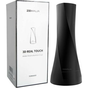 Zemalia 3D Real Touch - realistická umelá vagína (čierno-telová farba)