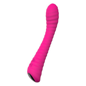 Sex HD Sunshine - nabíjateľný, vrúbkovaný G-bod vibrátor (ružový)