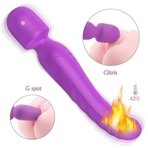 Sex HD Iris - 2-motorový vibračný masér s ohrevom (fialový)