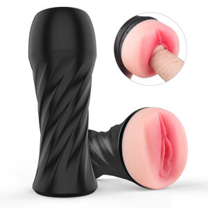 Sex HD Marcus - realistické puzdro na umelú kundičku (čierno-prírodné)