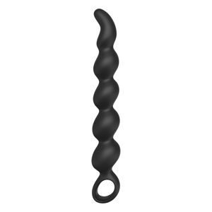 Sex HD Steven - análny dildo s perlami (čierny)