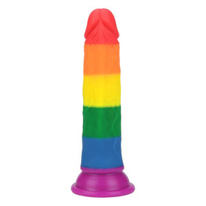 Lovetoy Prider - realistické dildo - 19 cm (dúhové)