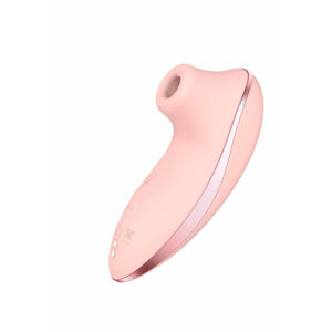 Vibeconnect - dobíjací vzduchovo-vlnový stimulátor klitorisu s ohrievačom (broskyňa)