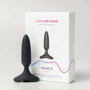 LOVENSE Hush 2 XS - dobíjací malý análny vibrátor (25 mm) - čierny