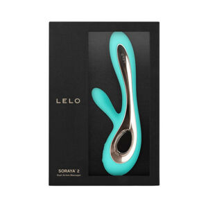 LELO Soraya 2 – nabíjací, vodotesný vibrátor s ramienkom na klitoris (tyrkysový)