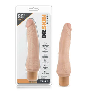 Dr. Skin Vibe No.7 - realistický vibrátor (prírodný)